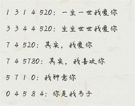 愛情數字諧音|【数字含义】数字代表的爱情含义 爱情数字密码